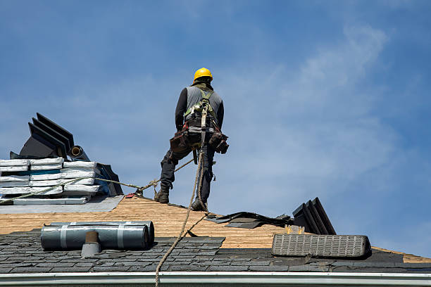Professional Roofing technician working in Kensington, KS